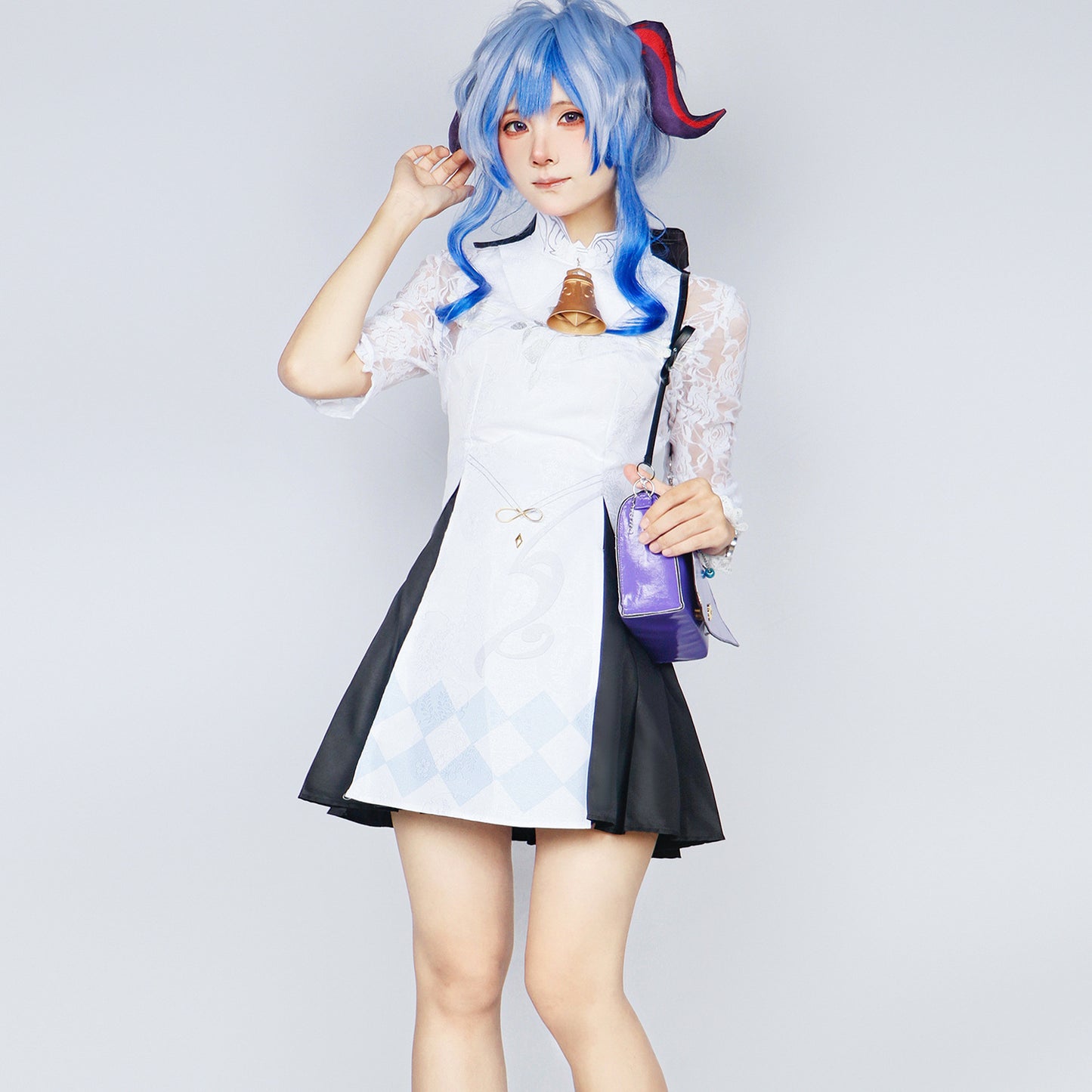 Genshin Impact x Heytea Ganyu Cosplay Costume Full Set for Halloween