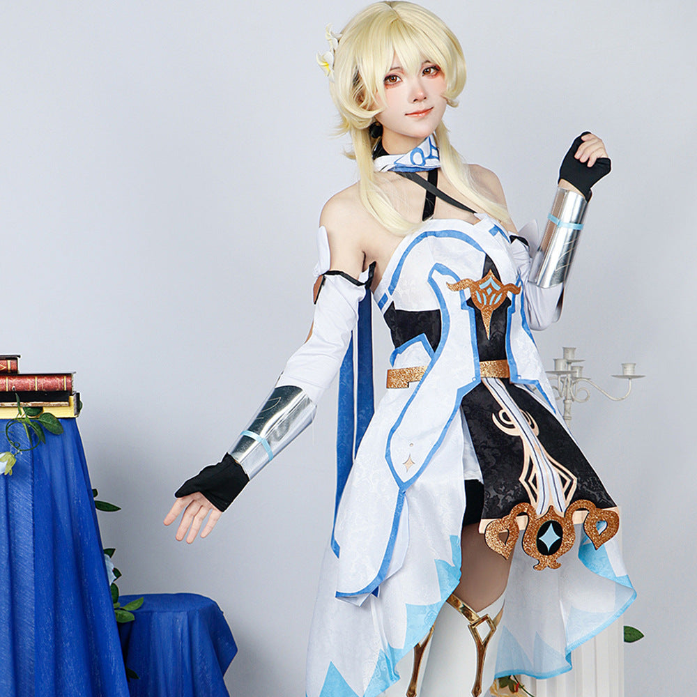 Genshin Impact Traveler Lumine Cosplay Costume Full Set