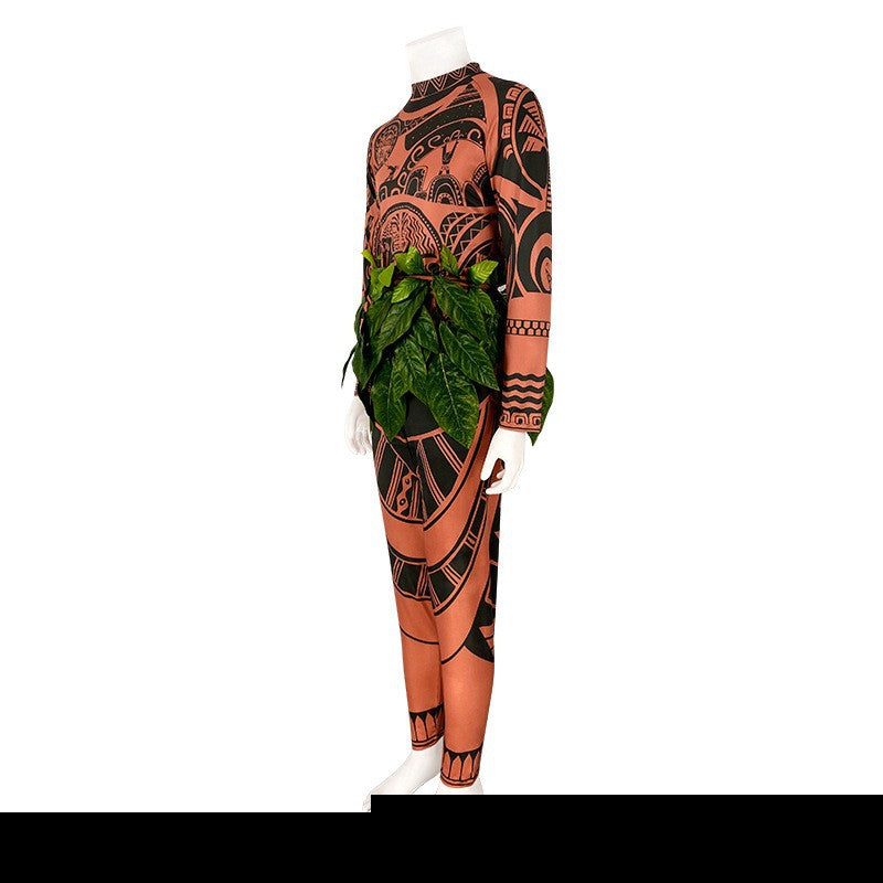 Moana Maui Cosplay Costume Suit for Halloween
