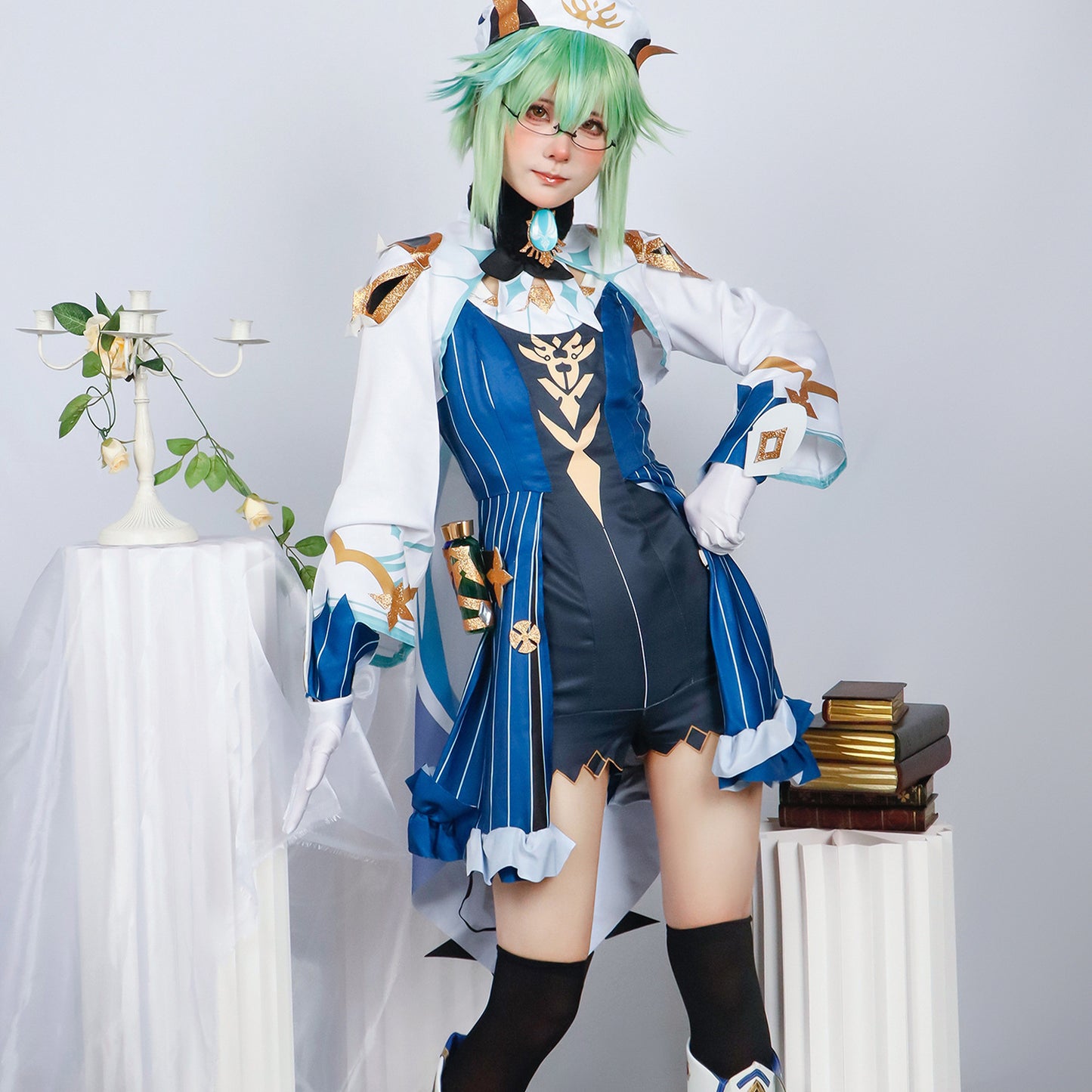 Genshin Impact Sucrose Cosplay Costume Outfit