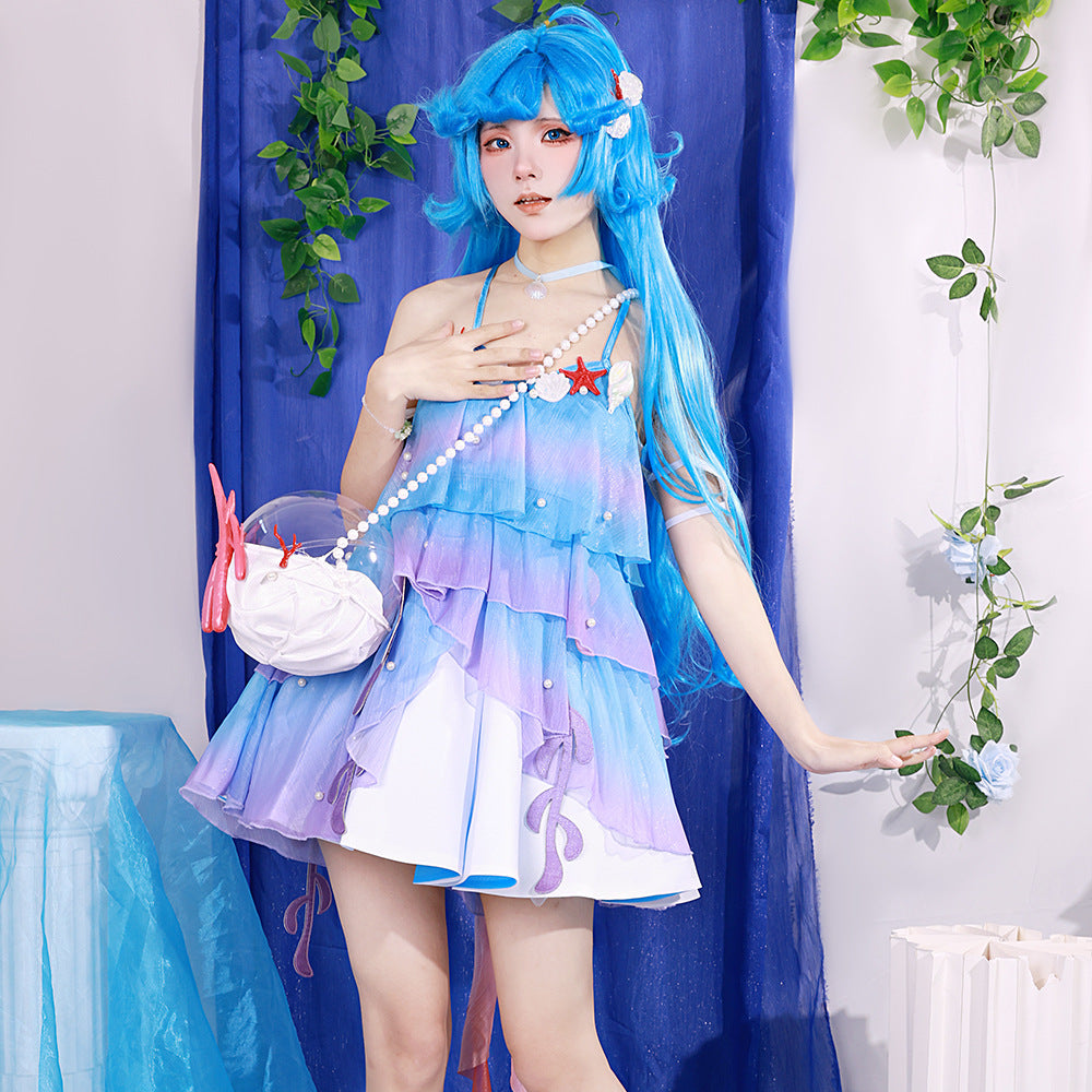 Honor of Kings Dolia Mermaid Cosplay Costume Full Set for Halloween