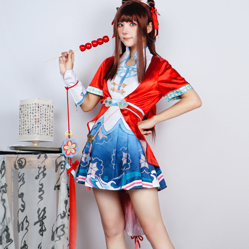 Honor of Kings Xi Shi Skin Linglong and Delicate Flavor Cosplay Costume Outfit for Halloween
