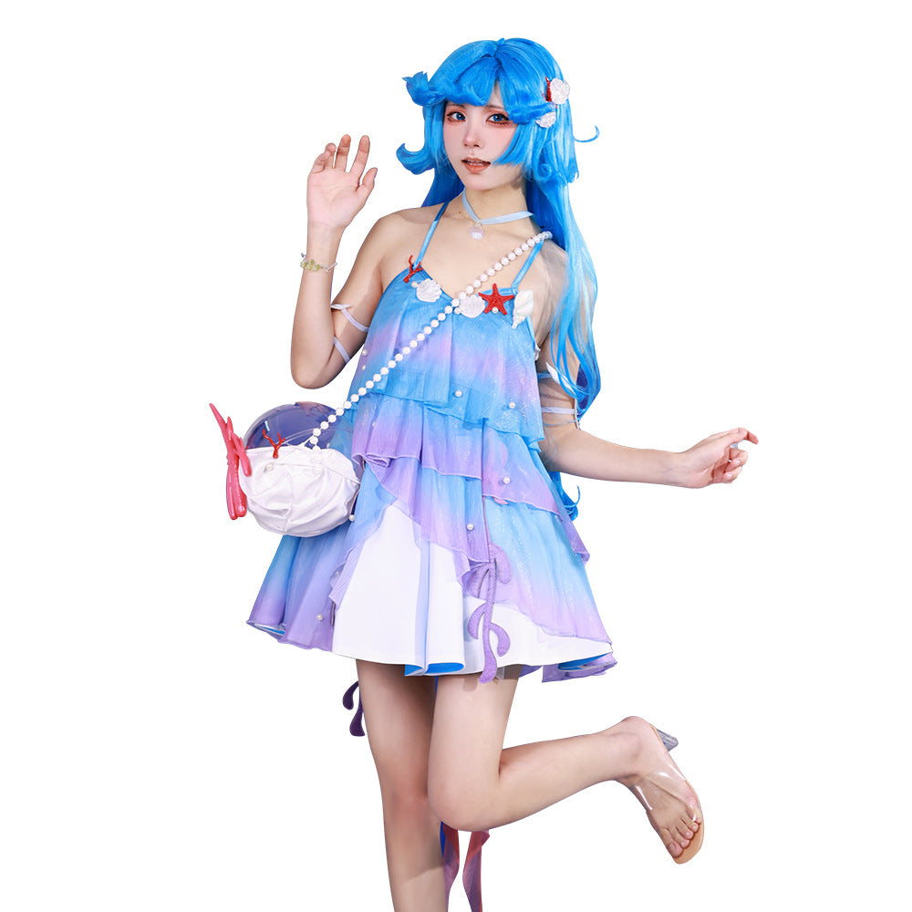 Honor of Kings Dolia Mermaid Cosplay Costume Full Set for Halloween