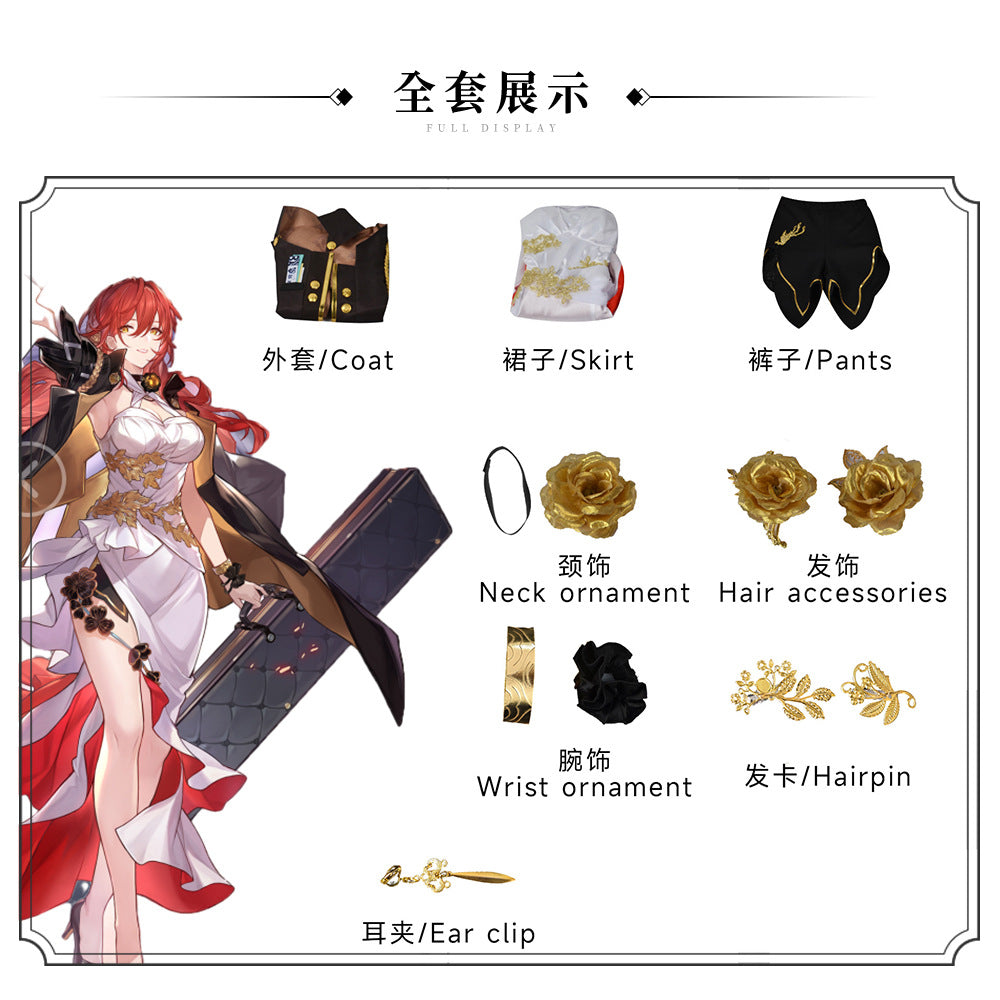 Honkai: Star Rail Himeko Cosplay Costume Full Set for Halloween