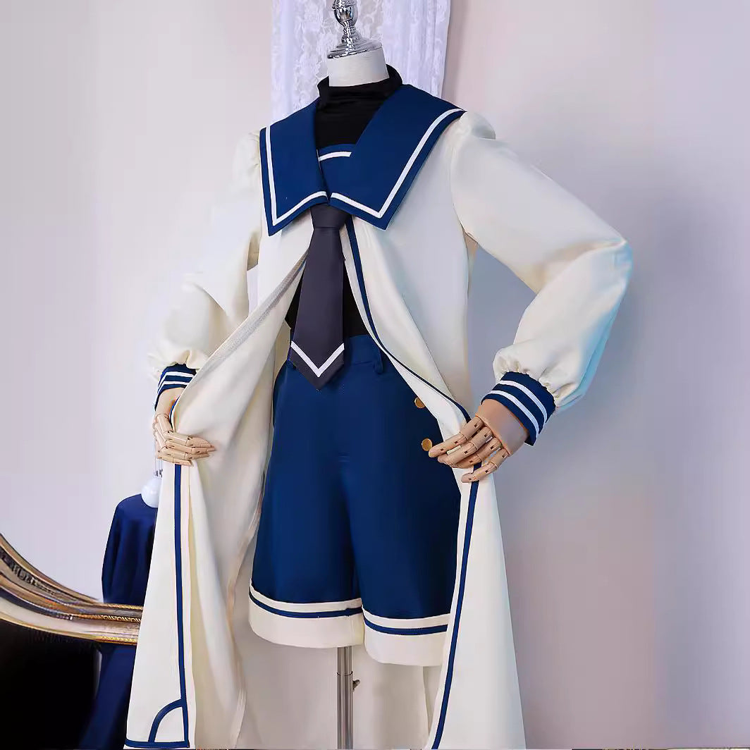 Black Butler Ciel Phantomhive Scallop Cosplay Costume Suit for Halloween