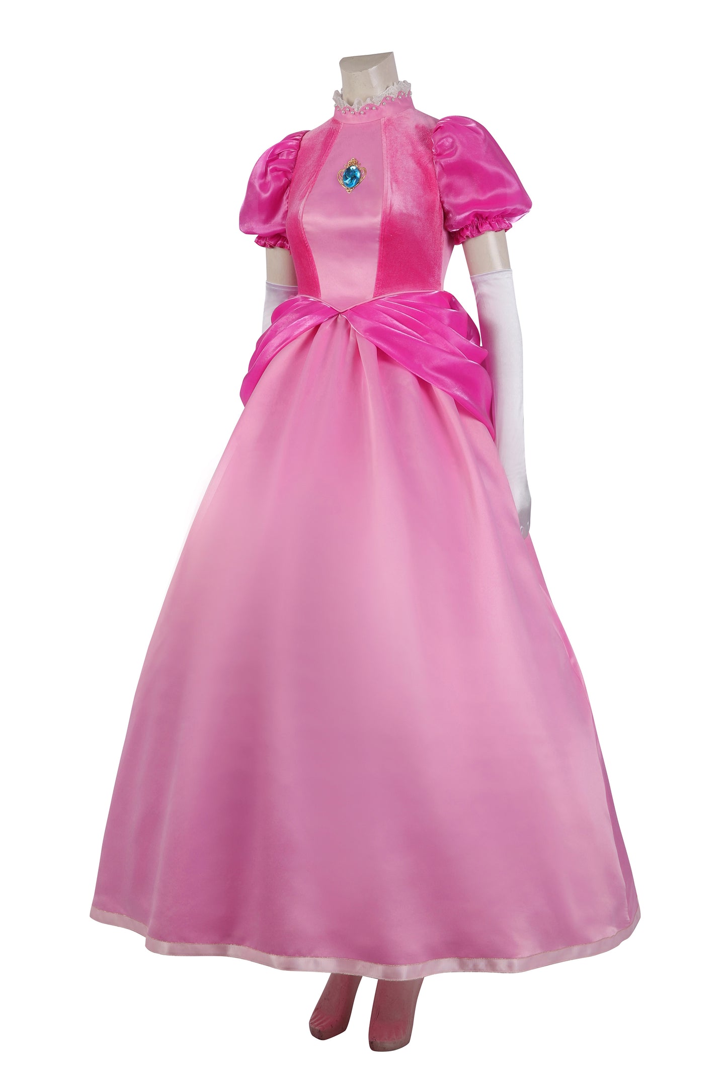The Super Mario Bros. Movie Princess Peach Cosplay Costume Suit for Halloween