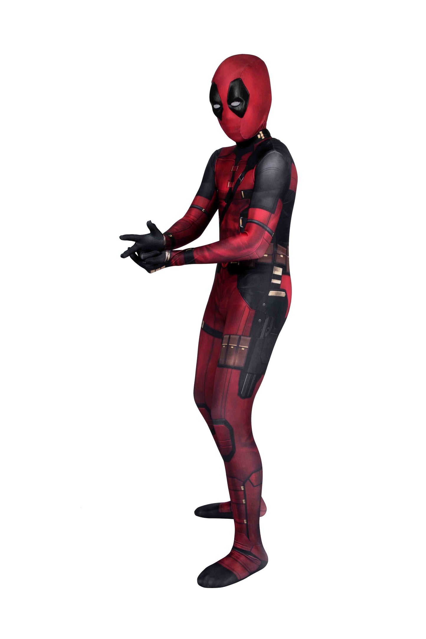 Deadpool 3 Wade Wilson Kid Jumpsuit Cosplay Costume for Halloween