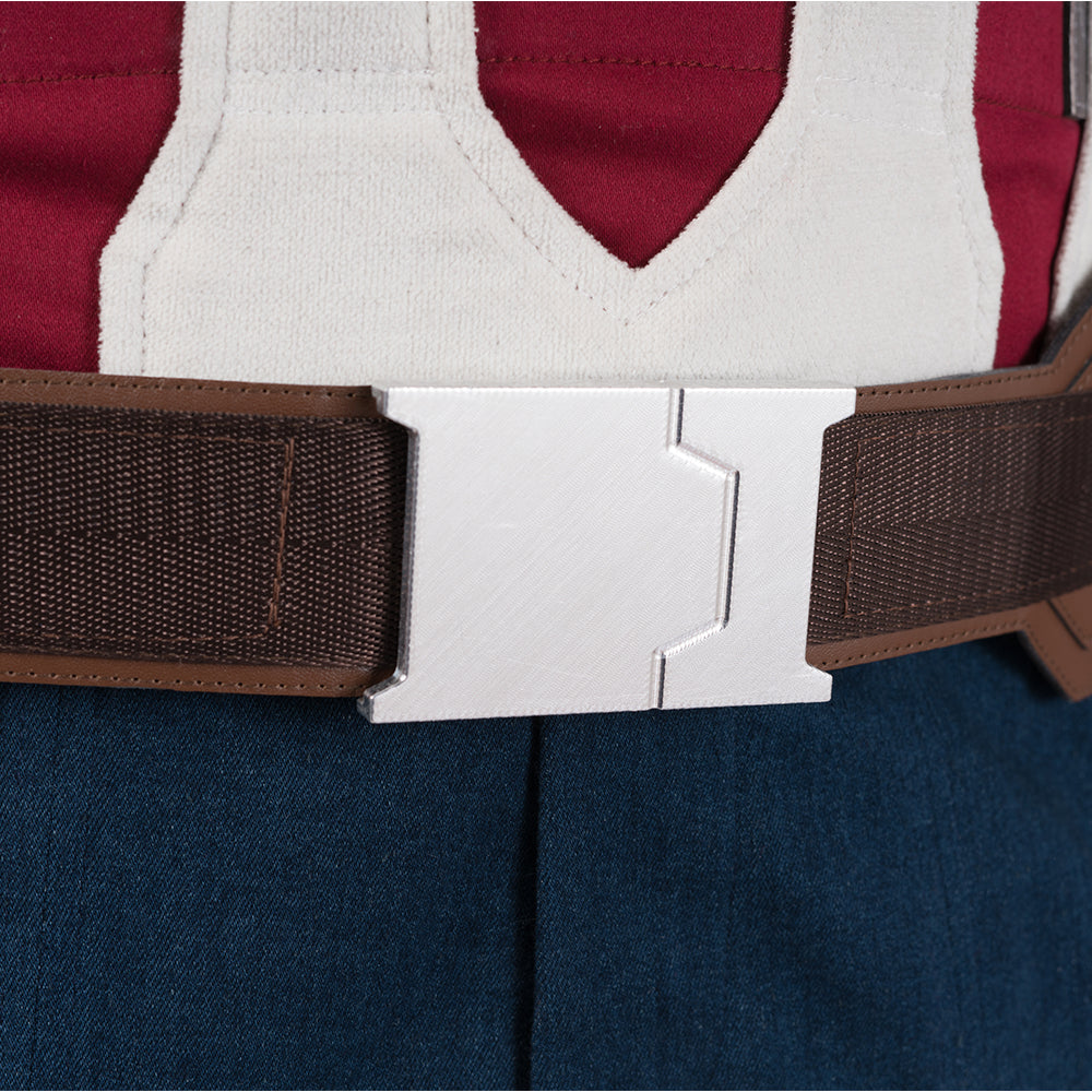 Avengers: Endgame Captain America Steven Rogers Cosplay Costume Full Set for Halloween