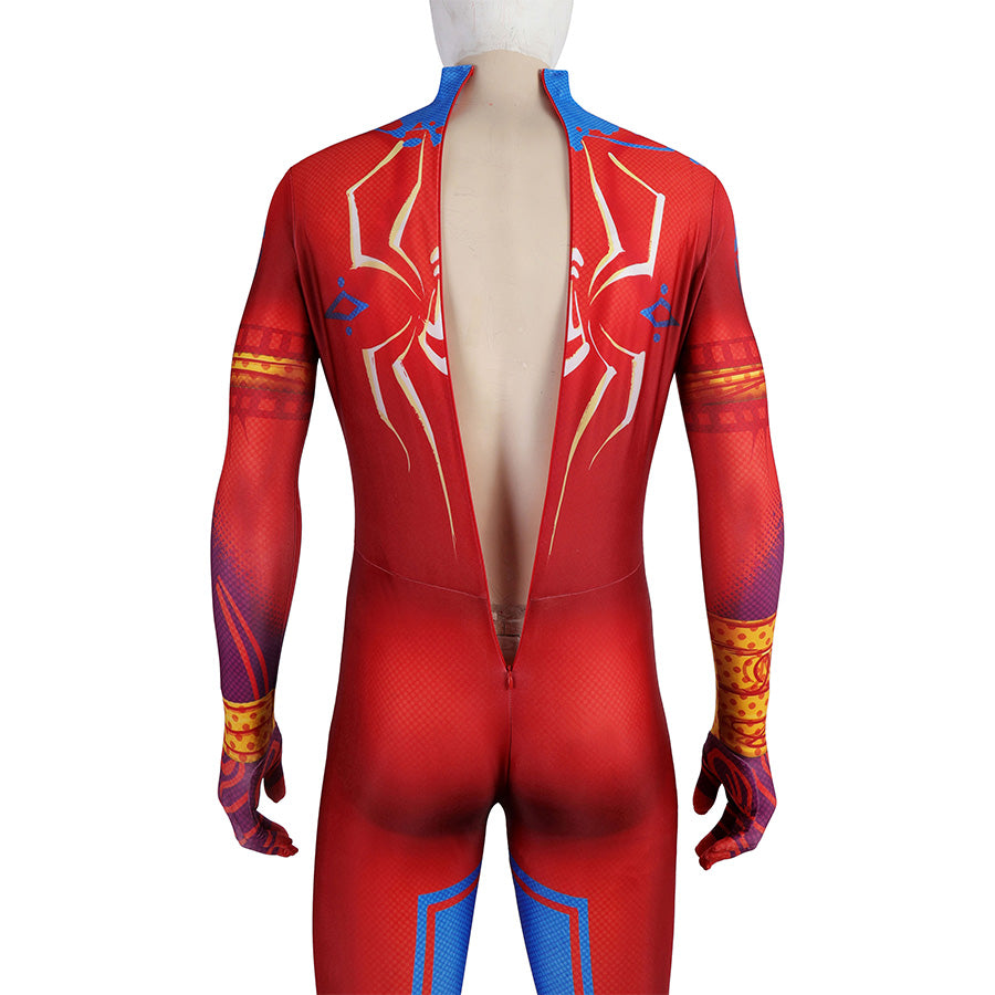 Spider-Man: Across the Spider-Verse Spider-Man India Pavitr Prabhakar Jumpsuit Cosplay Costume for Halloween