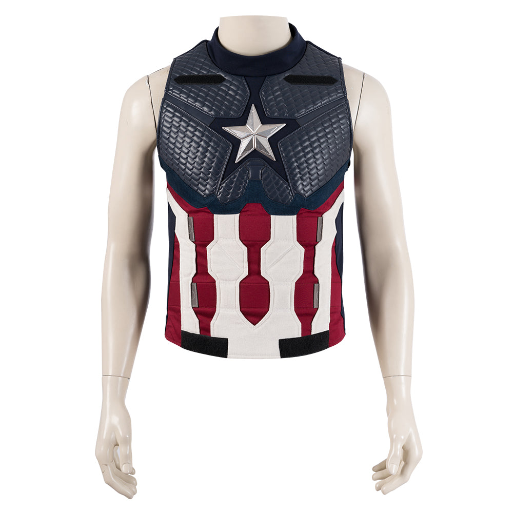 Avengers: Endgame Captain America Steven Rogers Cosplay Costume Full Set for Halloween