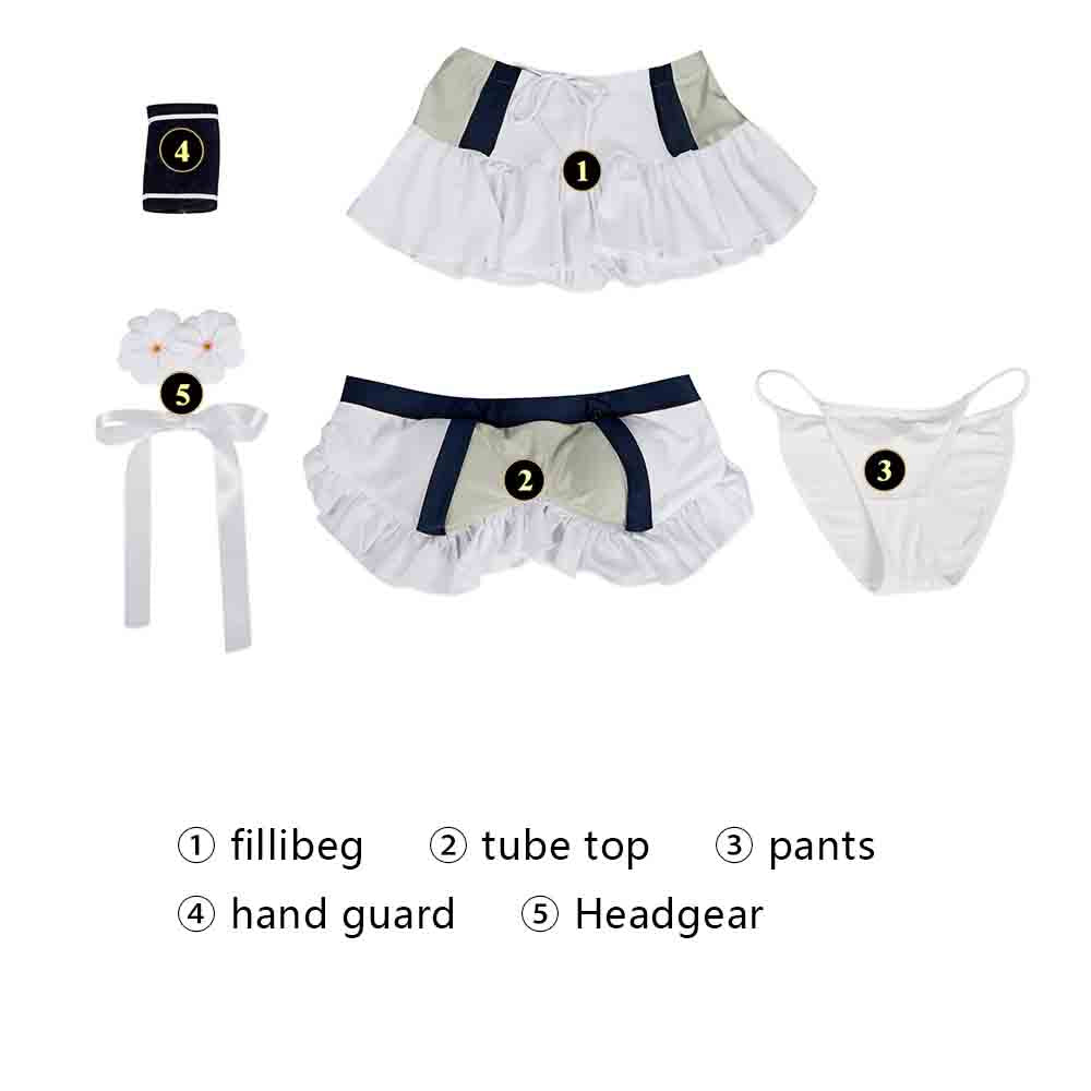 Final Fantasy VII Rebirth FF7R Tifa Lockhart Swimsuit Cosplay Costume Suit for Halloween
