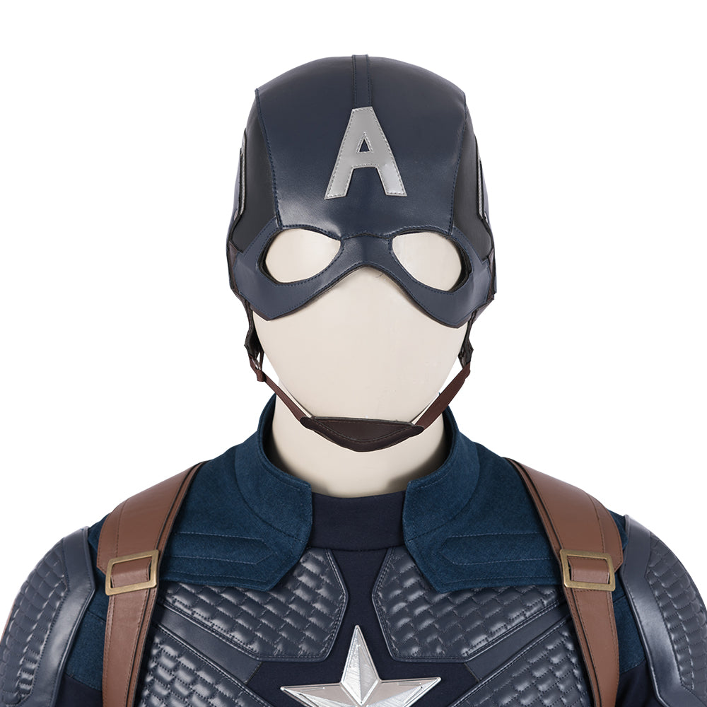 Avengers: Endgame Captain America Steven Rogers Cosplay Costume Full Set for Halloween