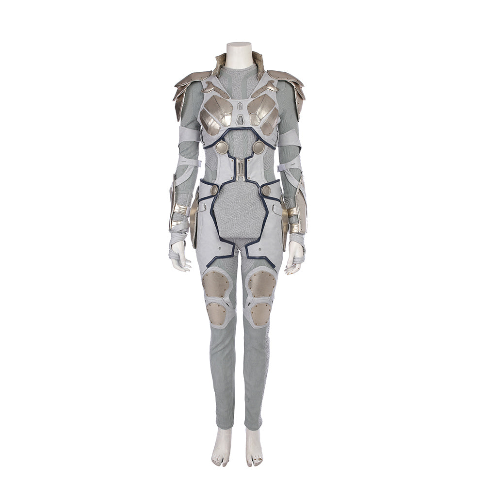Thor: Ragnarok Valkyrie White War Armor Cosplay Costume Suit for Halloween