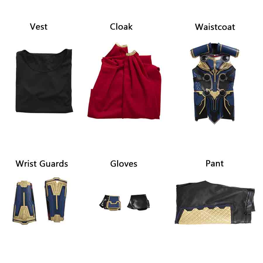 Thor: Love and Thunder Thor Cosplay Costume Outfit for Halloween