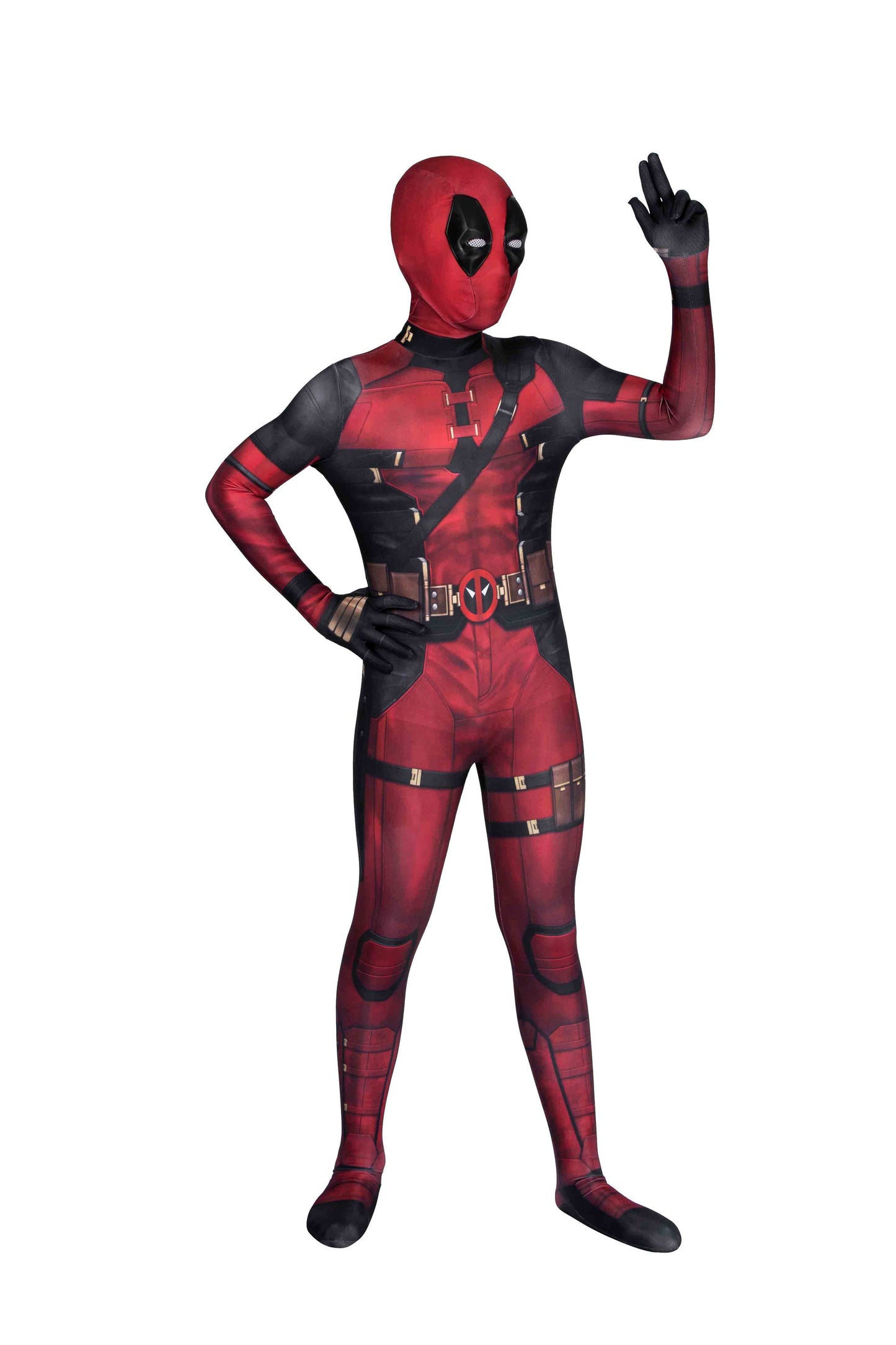 Deadpool 3 Wade Wilson Kid Jumpsuit Cosplay Costume for Halloween