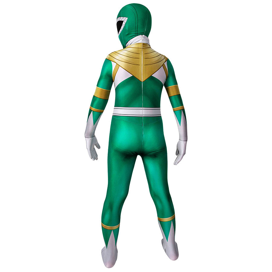Mighty Morphin Power Rangers Yamato Tribe Knight Burai Dragon Ranger Green Ranger Cosplay Costume for Halloween