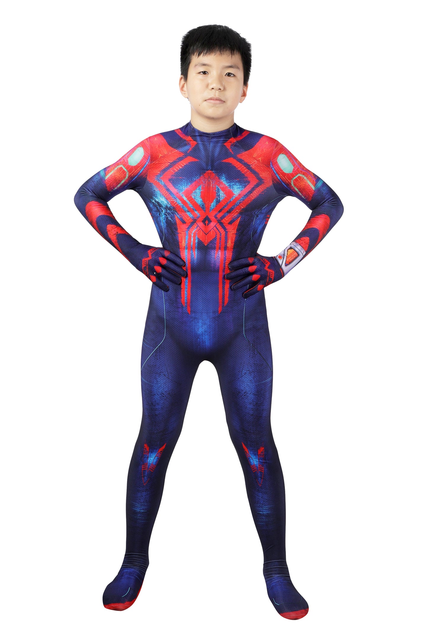 Spider-Man: Across the Spider-Verse Spider-Man 2099 Miguel O'Hara Kid Jumpsuit Cosplay Costume for Halloween