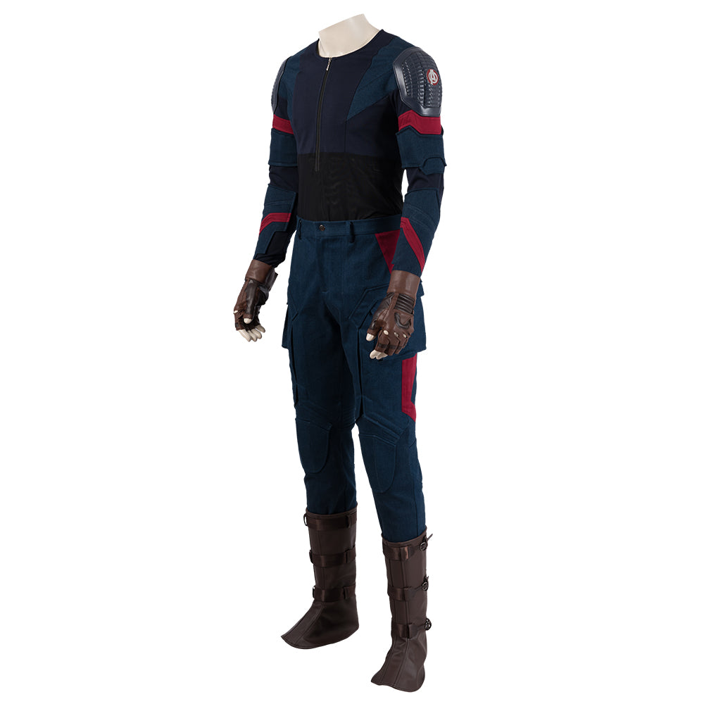 Avengers: Endgame Captain America Steven Rogers Cosplay Costume Full Set for Halloween