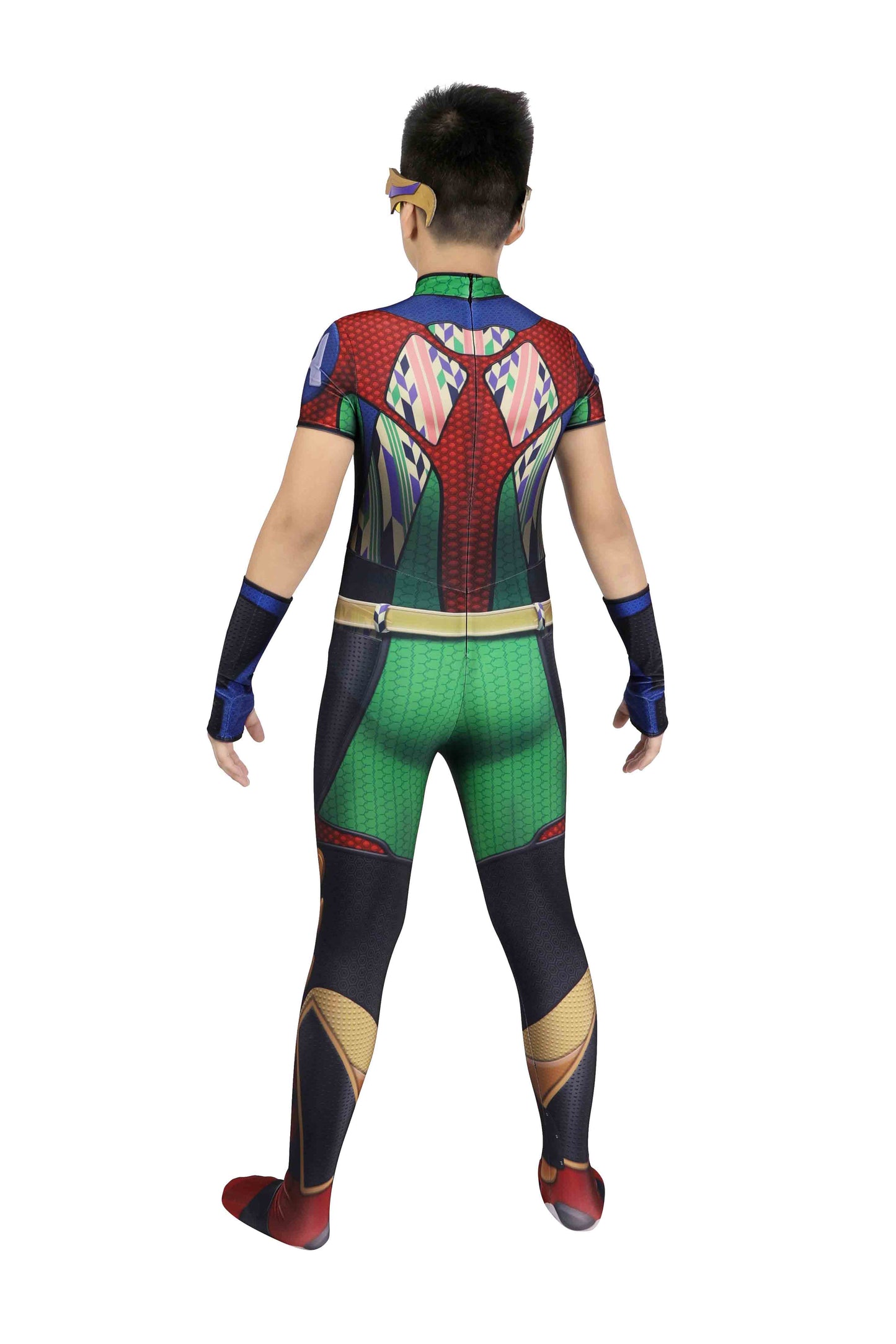 The Boys Season 3 A-Train Kid Jumpsuit Cosplay Costume Full Set for Halloween