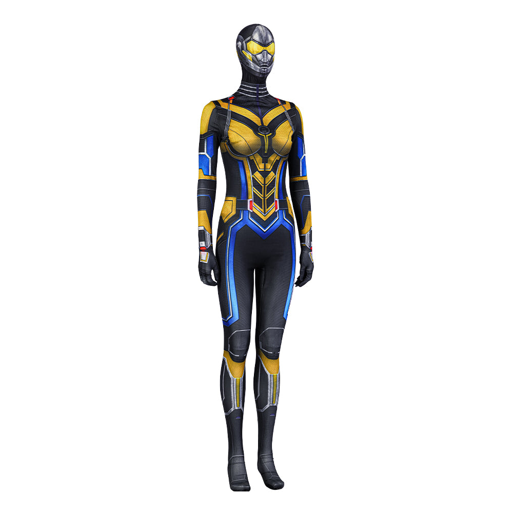 Ant-Man and the Wasp: Quantumania Hope van Dyne Wasp Jumpsuit Cosplay Costume for Halloween
