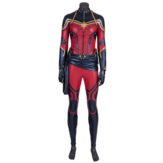 Avengers: Endgame Captain Marvel Carol Danvers Cosplay Costume Full Set for Halloween