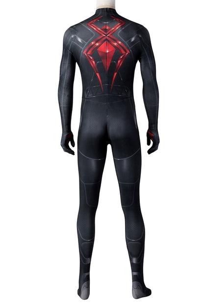 Marvel's Spider-Man Dark Suit Jumpsuit Cosplay Costume for Halloween