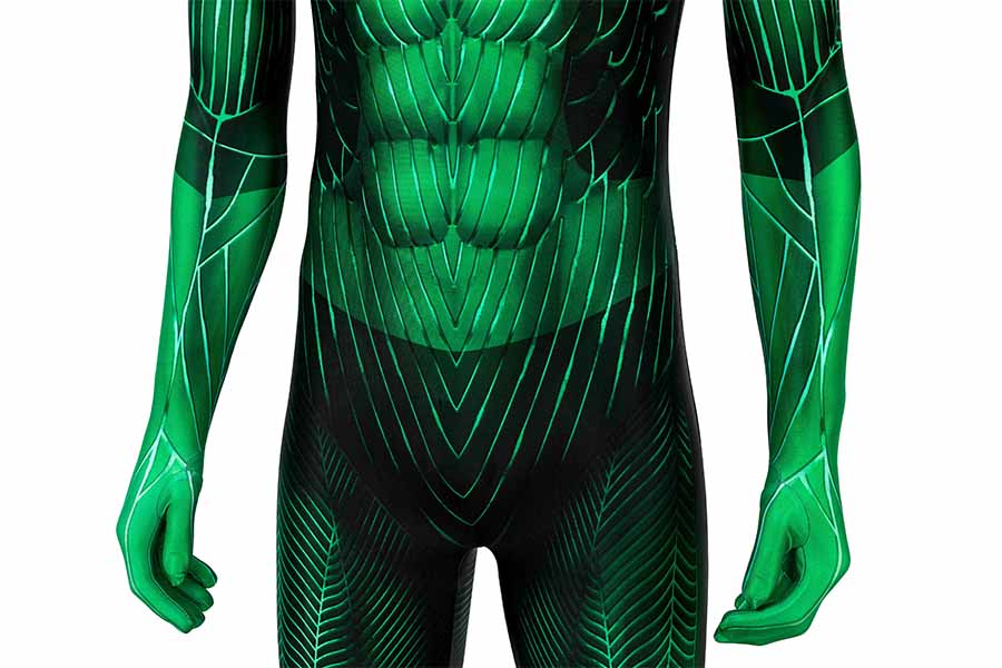 Green Lantern Hal Jordan Jumpsuit Cosplay Costume for Halloween