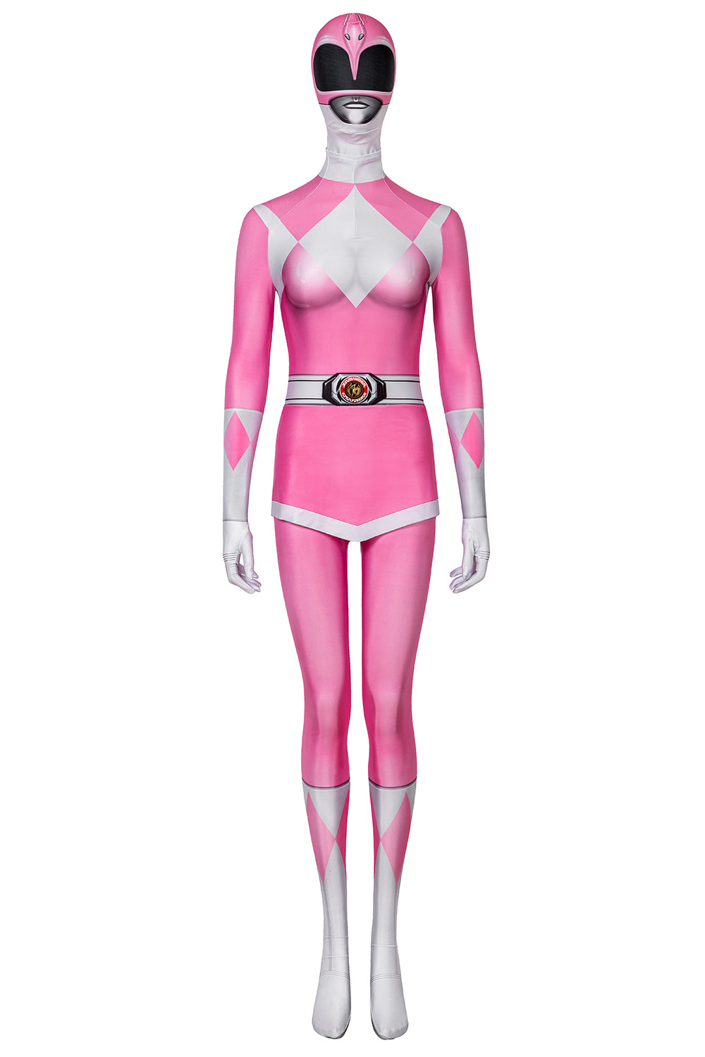 Mighty Morphin Power Rangers Pink Ranger Jumpsuit Cosplay Costume for Halloween