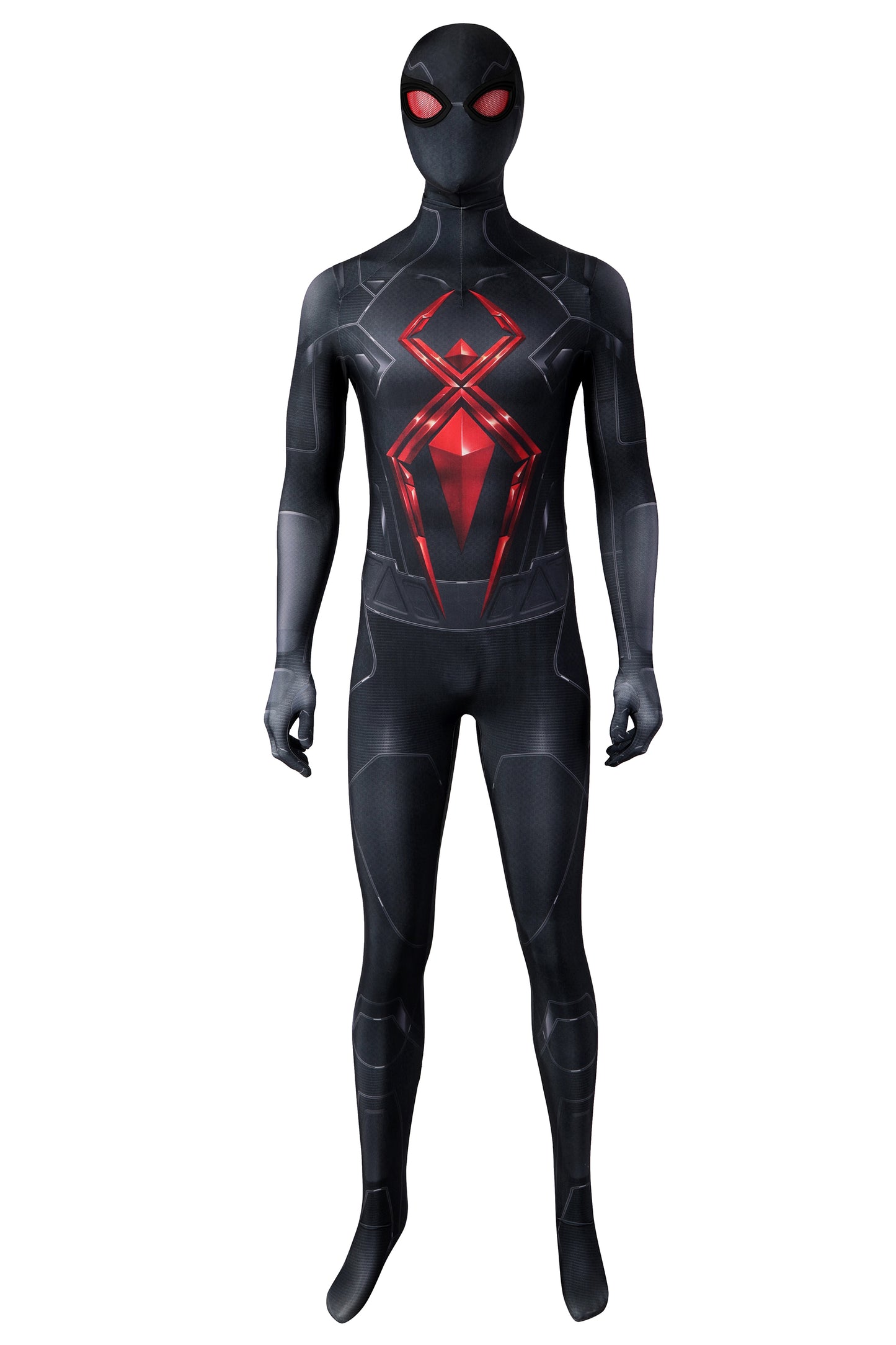 Marvel's Spider-Man Dark Suit Jumpsuit Cosplay Costume for Halloween