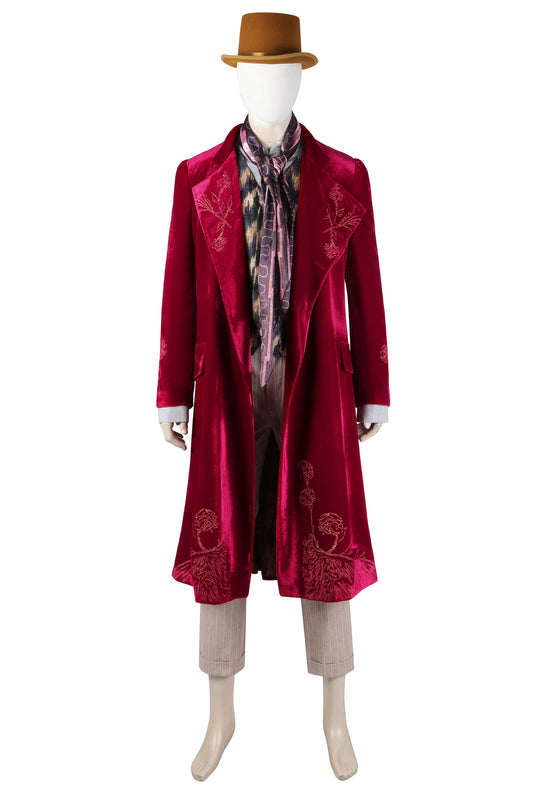 Charlie and the Chocolate Factory Willy Wonka Cosplay Costume Suit for Halloween