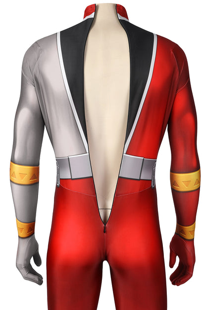 Kishiryu Sentai Ryusoulger Ryusoul Red Solider Jumpsuit Cosplay Costume for Halloween