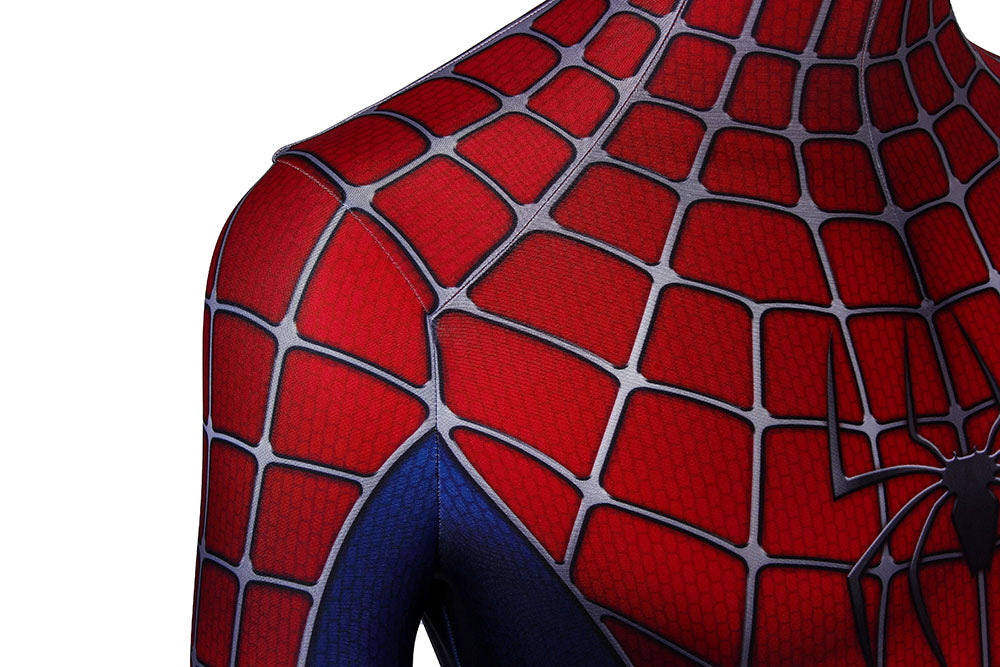 Spider-Man Tobey Maguire Jumpsuit Cosplay Costume for Halloween