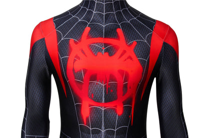 Spider-Man: Into the Spider-Verse Miles Morales Jumpsuit Cosplay Costume for Halloween