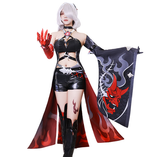 Honkai: Star Rail Acheron Red Cosplay Costume Set