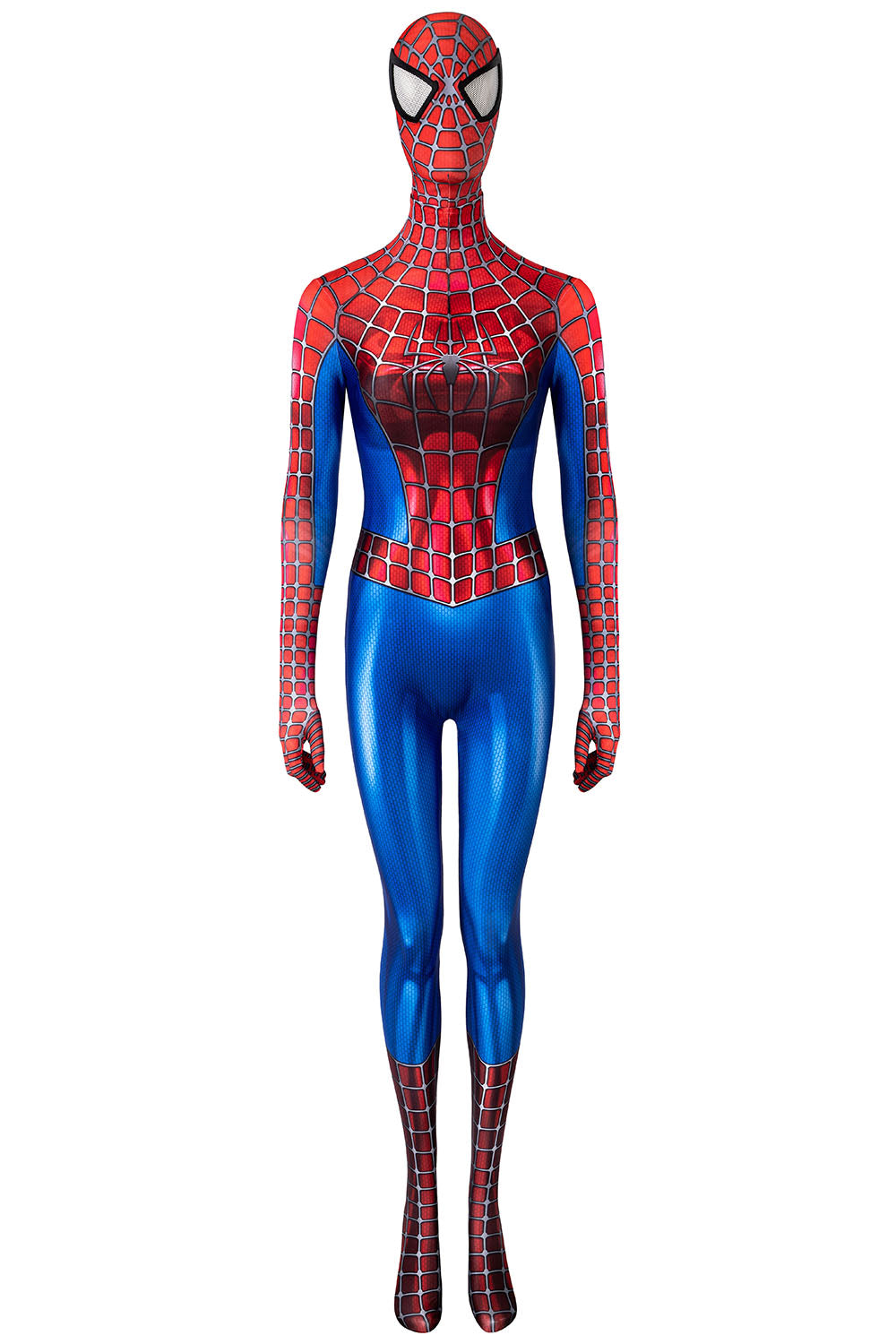 Spider-Man 2 Peter Parker Tobey Maguire Jumpsuit Cosplay Costume for Halloween