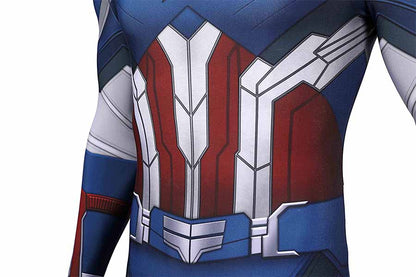 The Falcon and The Winter Soldier Sam Wilson New Captain America Jumpsuit Cosplay Costume for Halloween