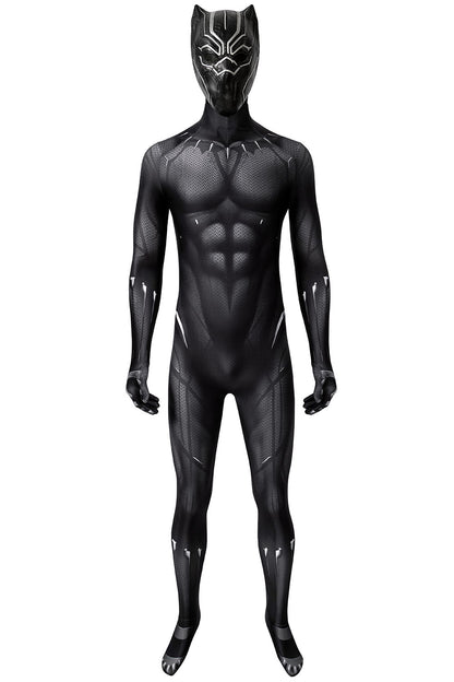 Black Panther T'Challa Jumpsuit Cosplay Costume for Halloween