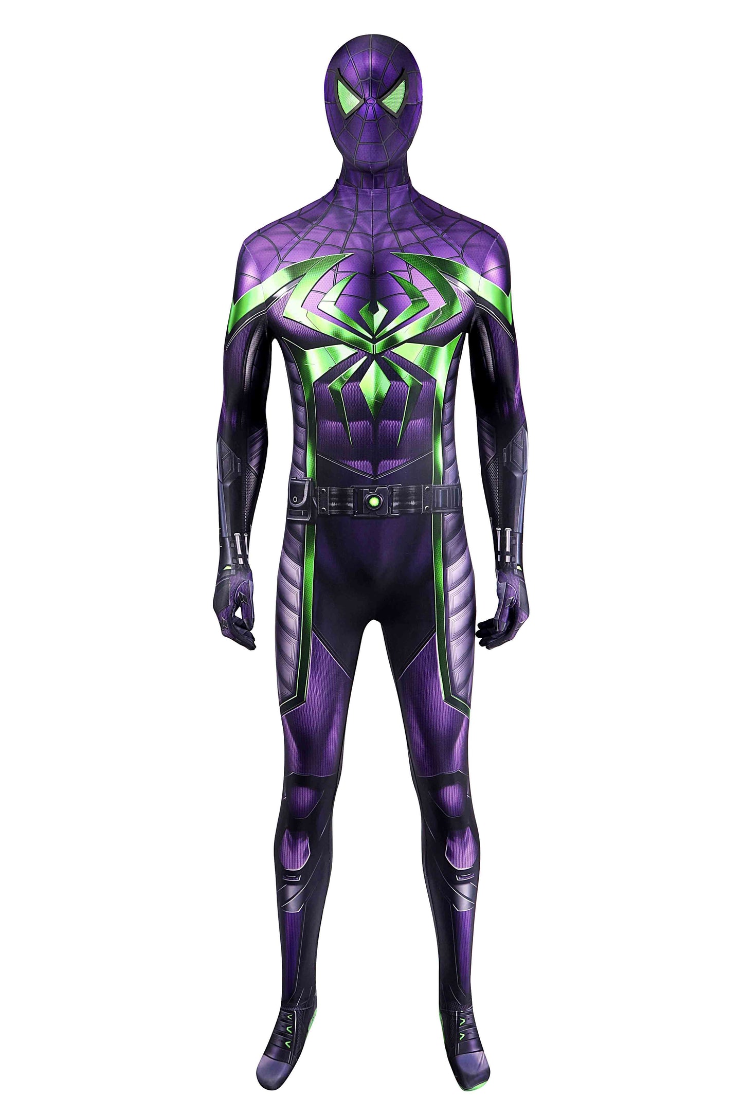 Marvel's Spider-Man Miles Morales Purple Reign Suit Cosplay Costume for Halloween