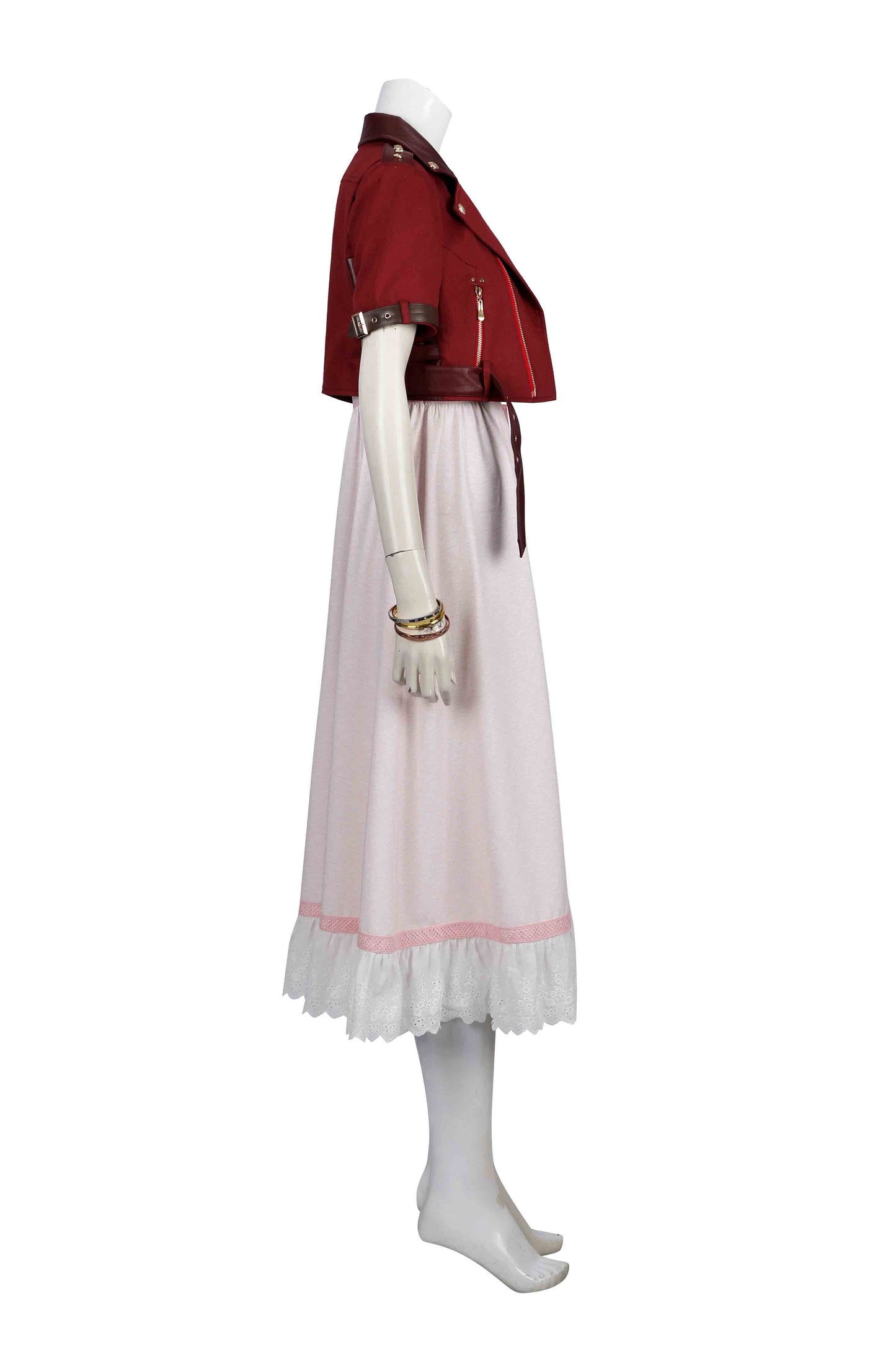 Final Fantasy VII Rebirth Aerith Gainsborough Cosplay Costume Suit for Halloween