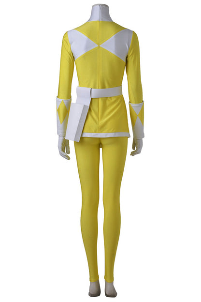 Mighty Morphin Power Rangers Yellow Ranger Trini Kwan Cosplay Costume Suit for Halloween