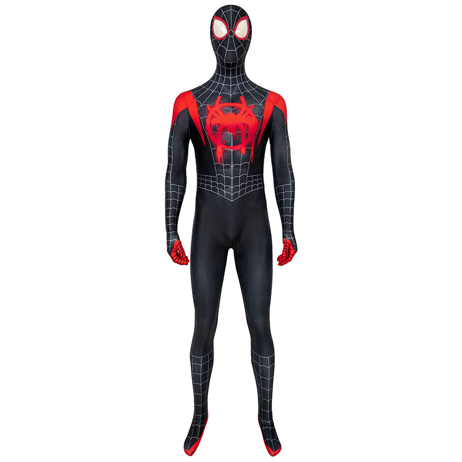 Spider-Man: Into the Spider-Verse Miles Morales Jumpsuit Cosplay Costume for Halloween