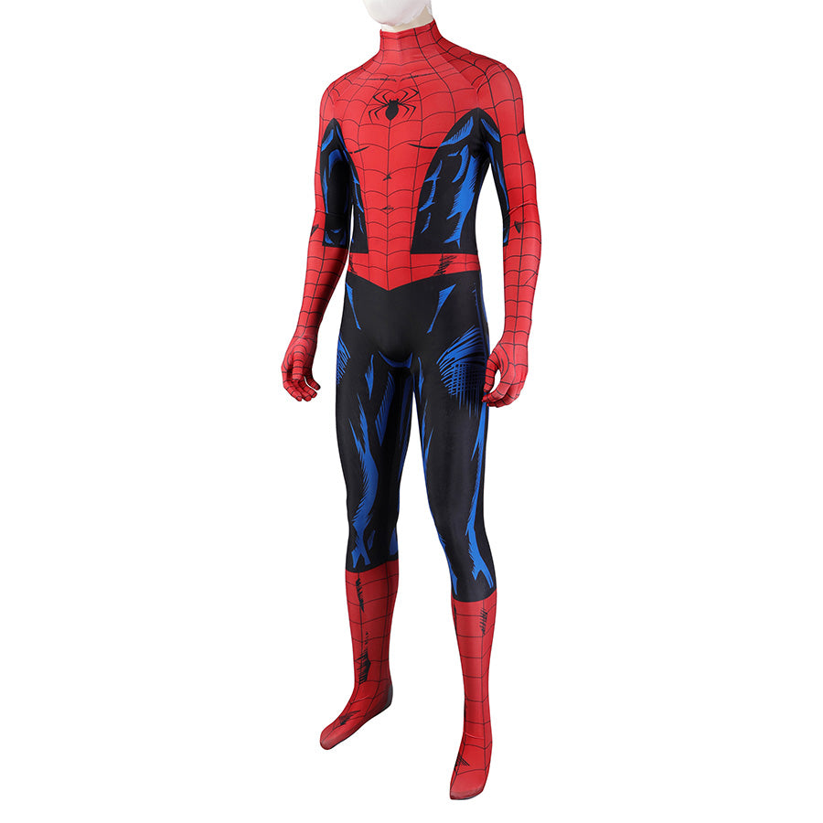 Spider-Man PS5 Vintage Comic Book Suit Jumpsuit Cosplay Costume for Halloween