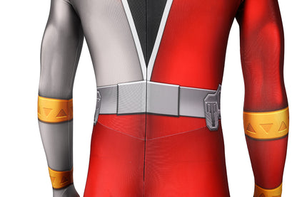 Kishiryu Sentai Ryusoulger Ryusoul Red Solider Jumpsuit Cosplay Costume for Halloween