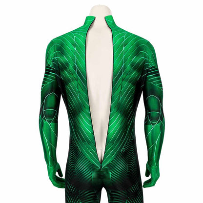 Green Lantern Hal Jordan Jumpsuit Cosplay Costume for Halloween