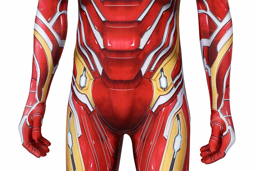 The Avengers Iron Man Tony Stark Jumpsuit Cosplay Costume for Halloween