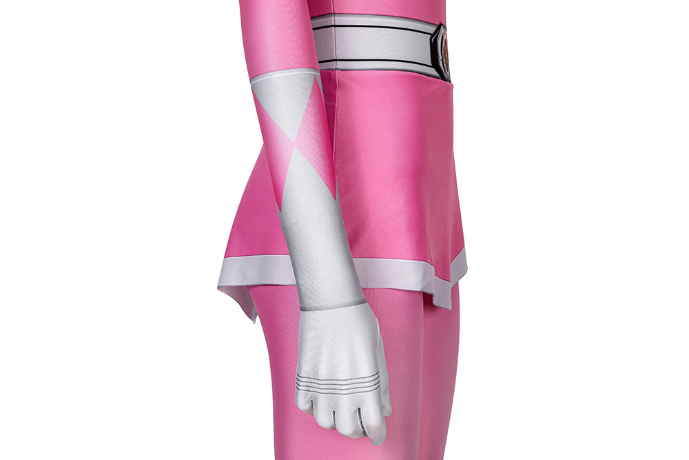 Mighty Morphin Power Rangers Pink Ranger Jumpsuit Cosplay Costume for Halloween