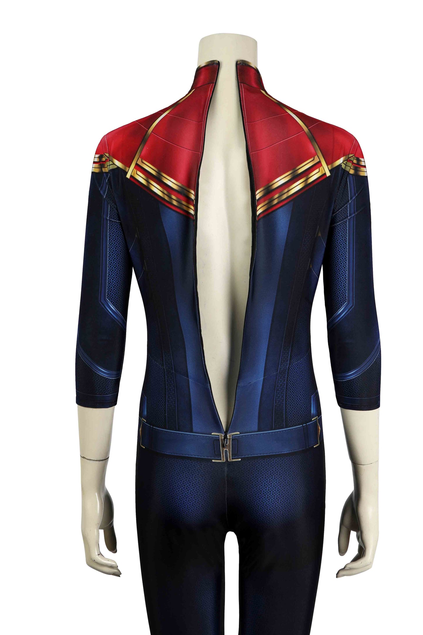 The Marvels Captain Marvel Carol Danvers Jumpsuit Cosplay Costume for Halloween