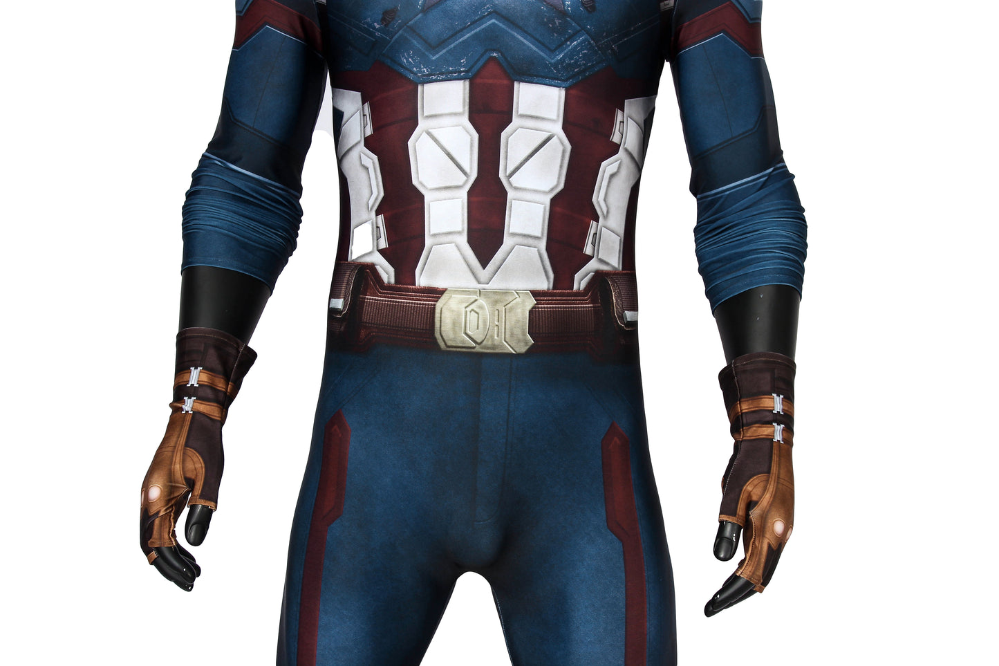 Avengers: Infinity War Captain America Steven Rogers Jumpsuit Cosplay Costume for Halloween