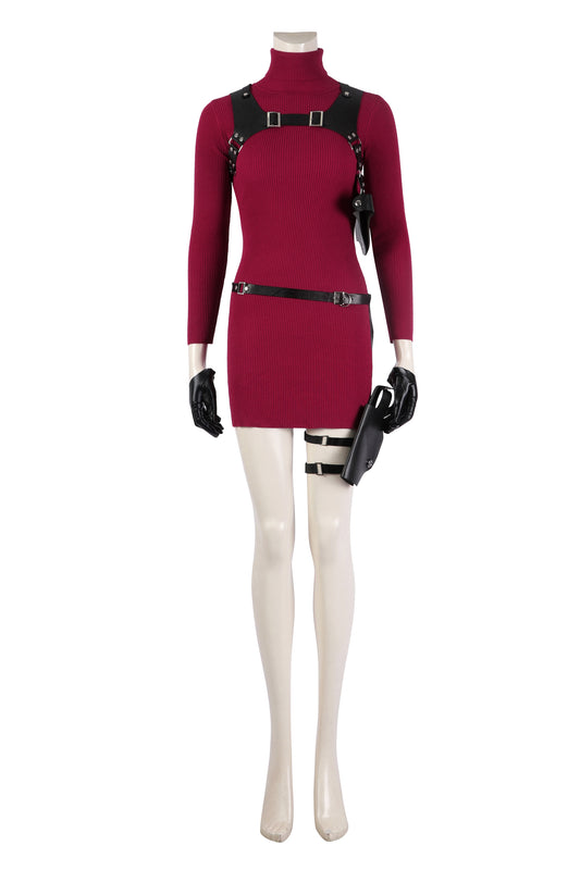 Resident Evil 4 Remake Ada Wong Cosplay Costume Outfit for Halloween