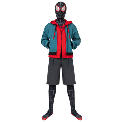 Spider-Man: Into the Spider-Verse Miles Morales Jumpsuit Cosplay Costume for Halloween